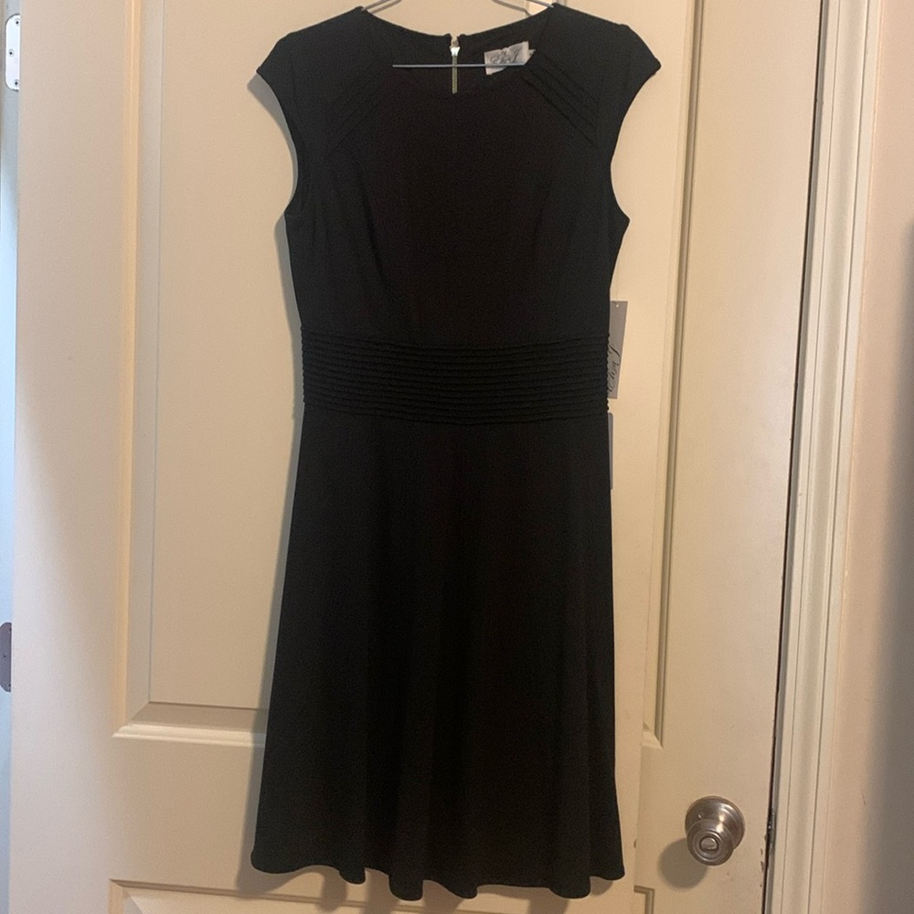 Beautiful black swing style dress. Sturdy material. Size 6.